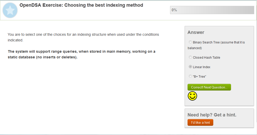 Indexing KA Exercise